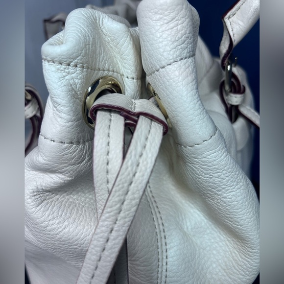 Kate Spade New York Westbury Drawstring Opus Bag, Ivory Pebbled Leather - Picture 3 of 10